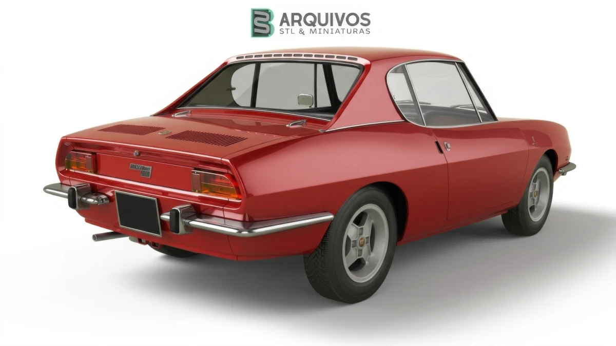 Modelo 3D STL - Fiat 850 Spider — foto 6